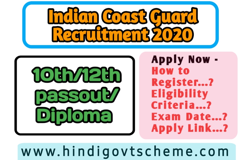 Join Indian Coast Guard Recruitment 2020