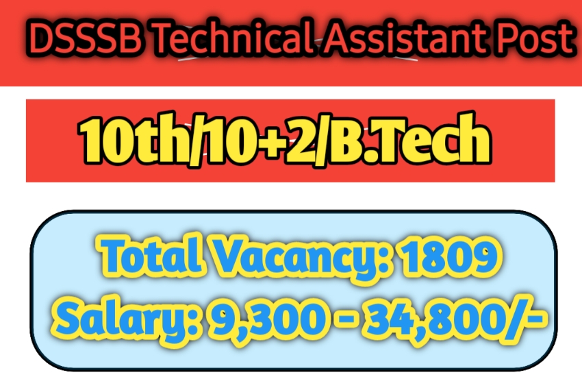 DSSSB 1809 Technical Assistant