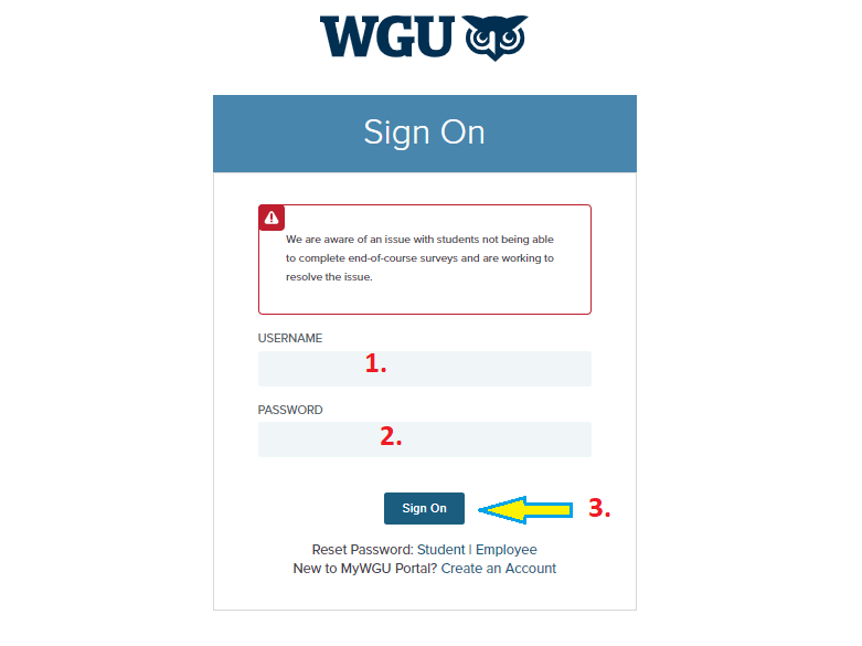 WGU student portal