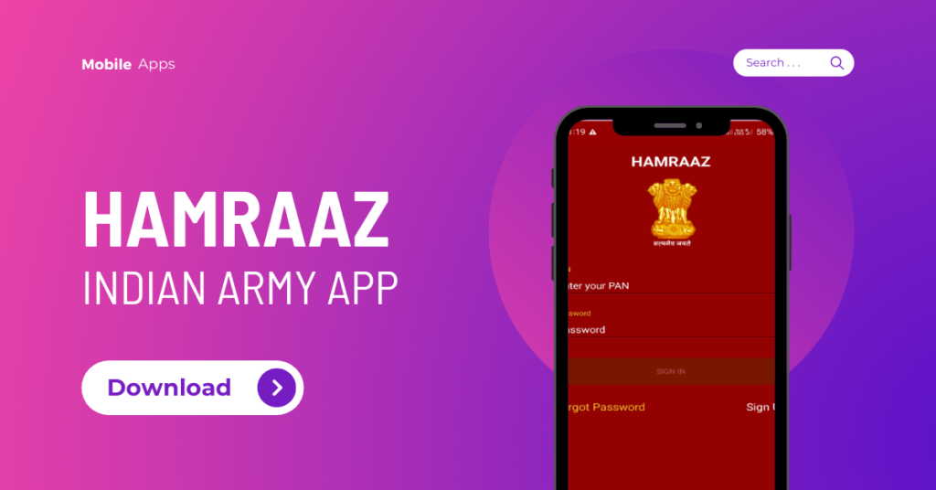 Hamraaz Indian army app