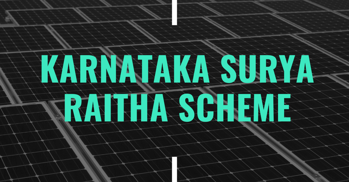 Karnataka Surya Raitha Scheme